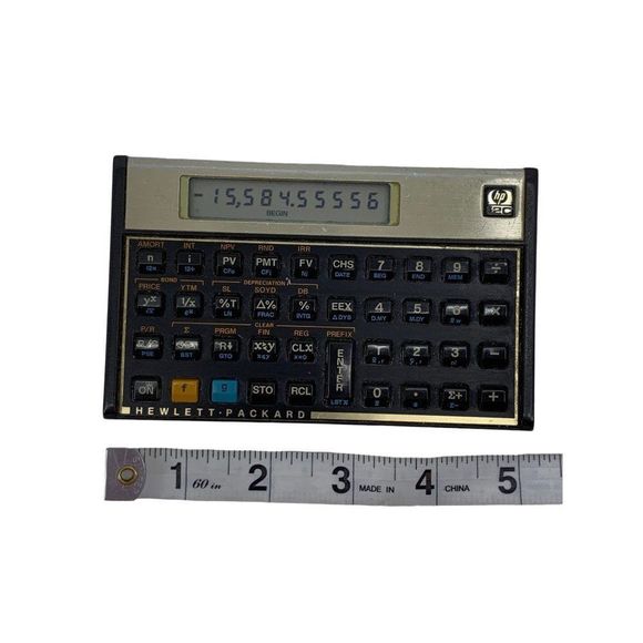 USA Made Hewlett Packard HP 12C Financial Business Programmable Calculator 1988 - Picture 14 of 15